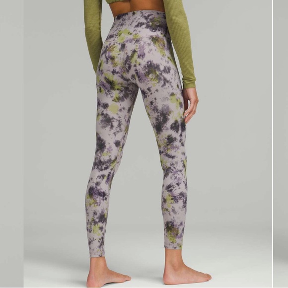 SOLD ON MERCARI Lululemon Align High-Rise Pant 28" Radial Tie Dye Mau - Picture 4 of 9
